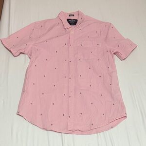 Hollister Pink Patterned Casual Button Down Shirt